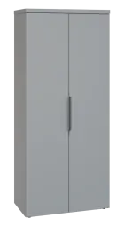 SIN 5 - 8D kancelářská skříň, 2-dveřová, 1820x800x400, šedá